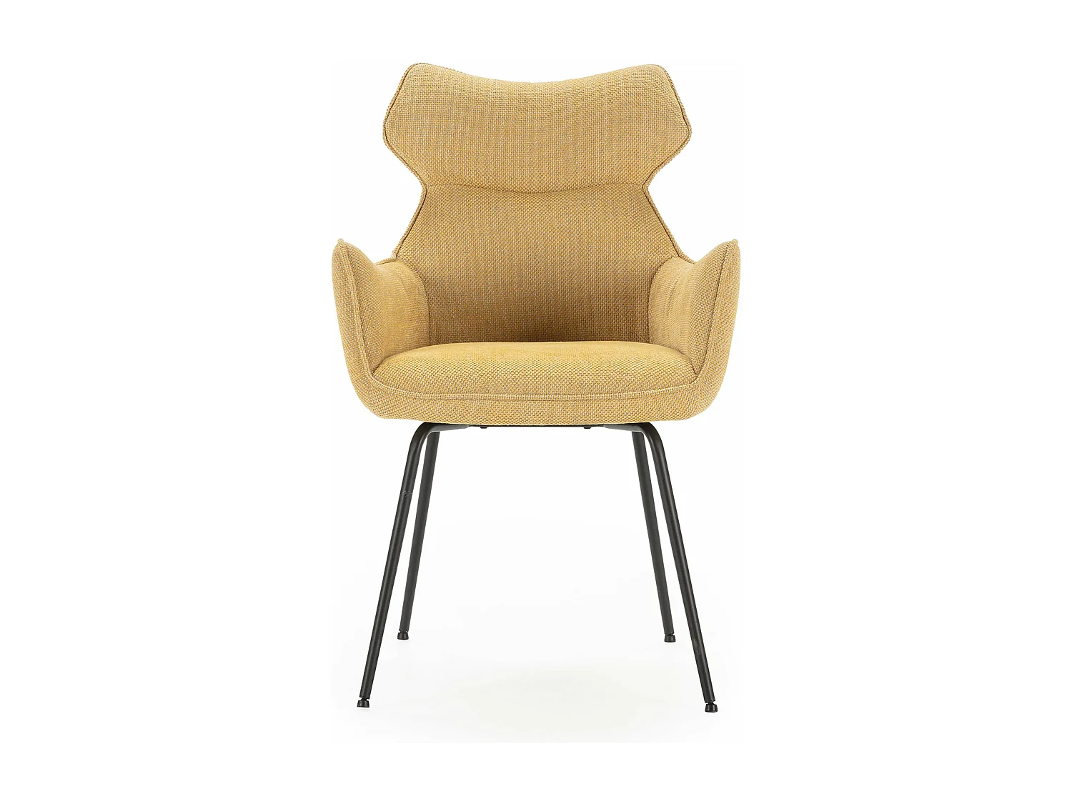 Lot de 2 fauteuils en velours côtelé pieds métal 60x65 h90 cm