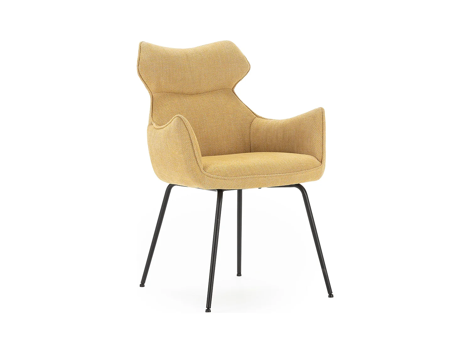 Lot de 2 fauteuils en velours côtelé pieds métal 60x65 h90 cm