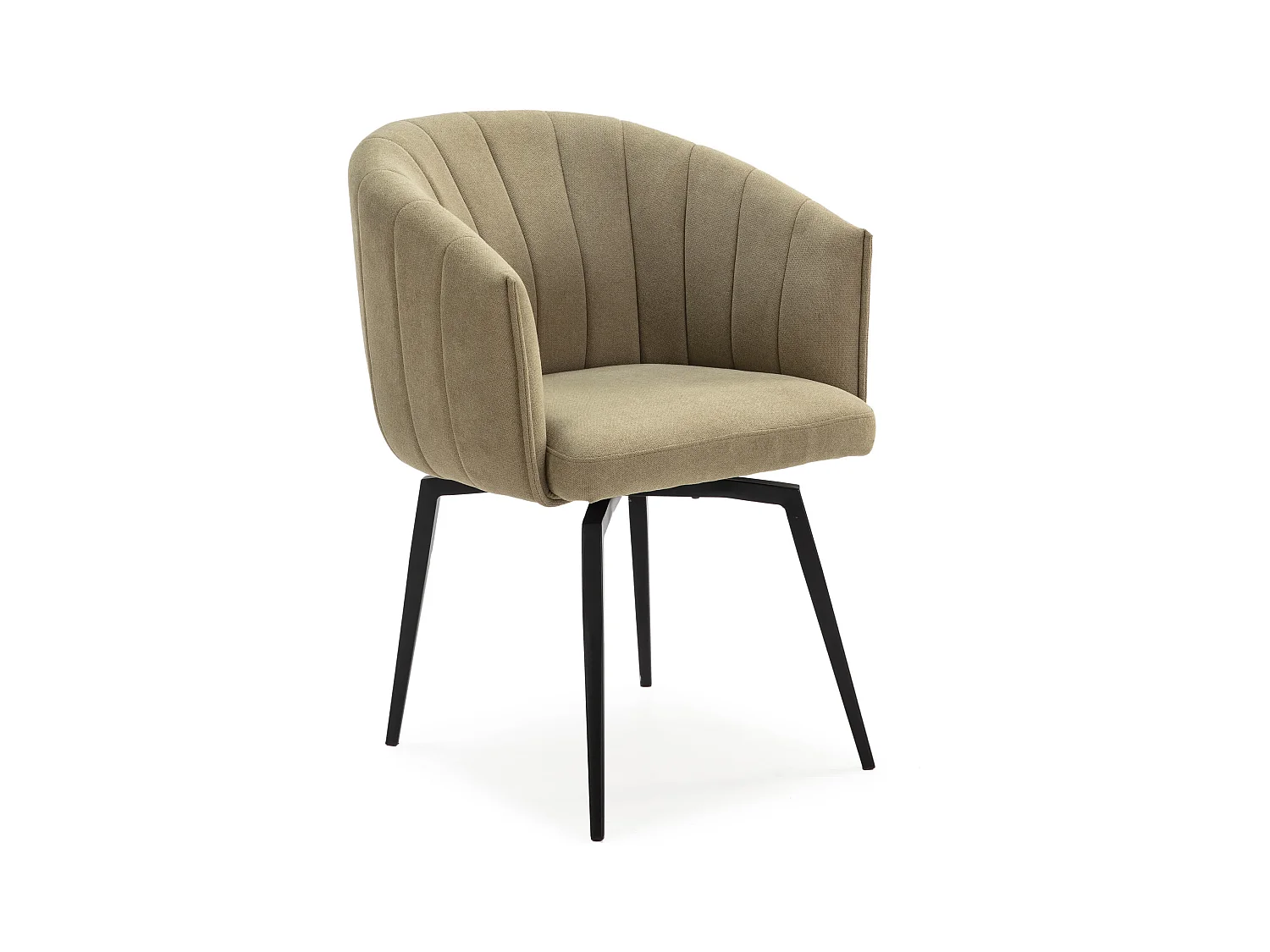 Sillón con estructura de metal y patas 60x60 h81 cm