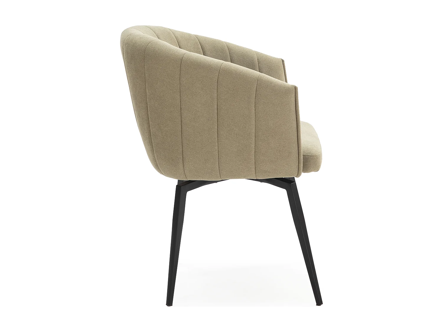 Fauteuil avec structure et pieds en métal 60x60 h81 cm