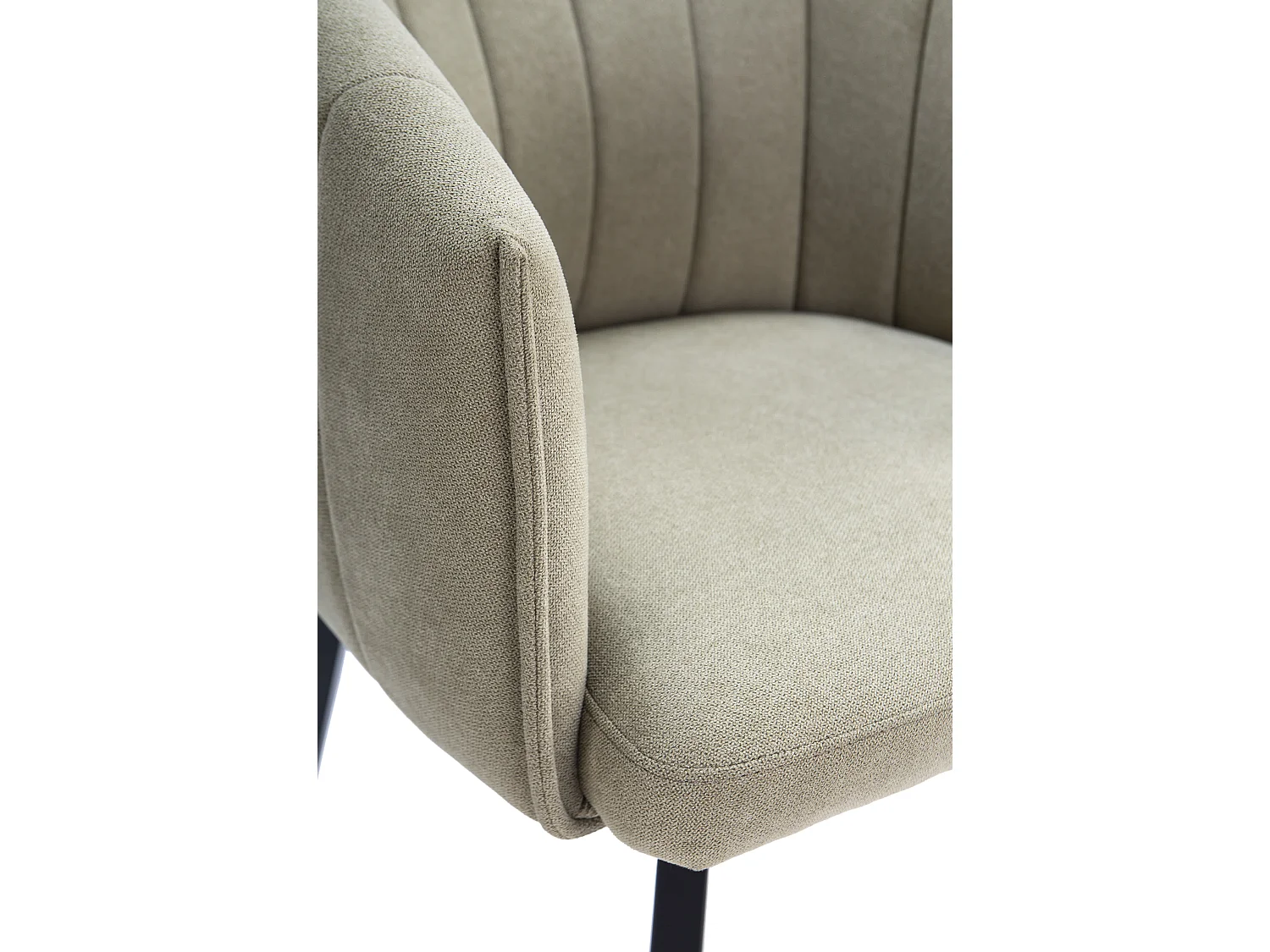 Fauteuil avec structure et pieds en métal 60x60 h81 cm