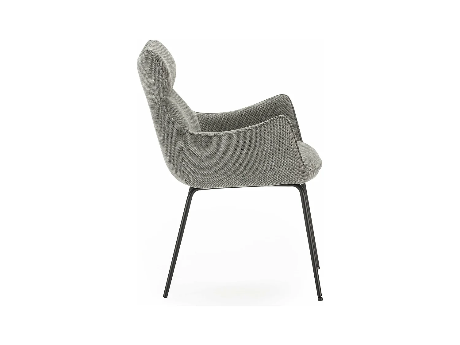 Kavel van 2 fauteuils en velours côtelé pieds metaal 60x65 h90 cm