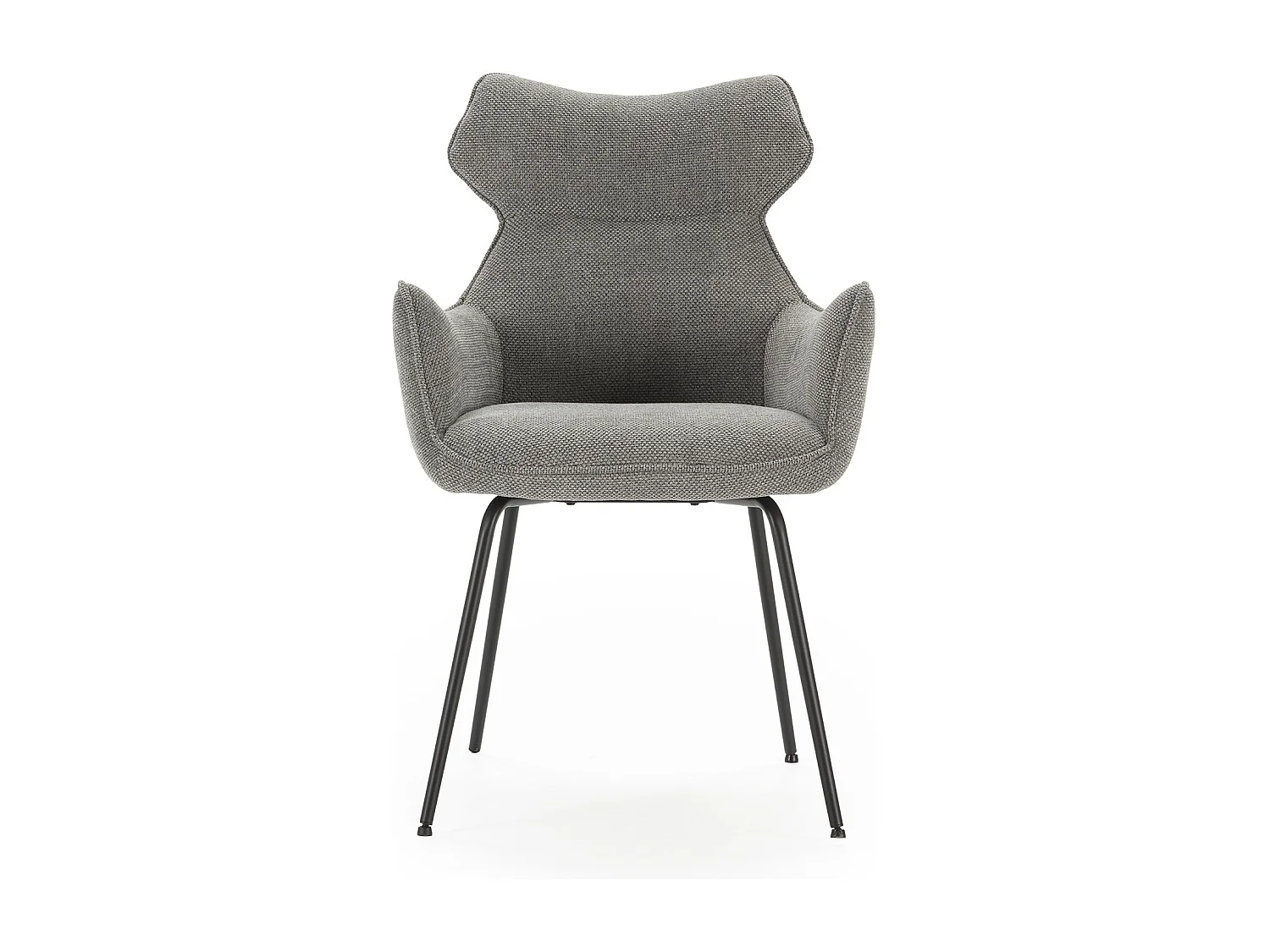 Lot de 2 fauteuils en velours côtelé pieds métal 60x65 h90 cm