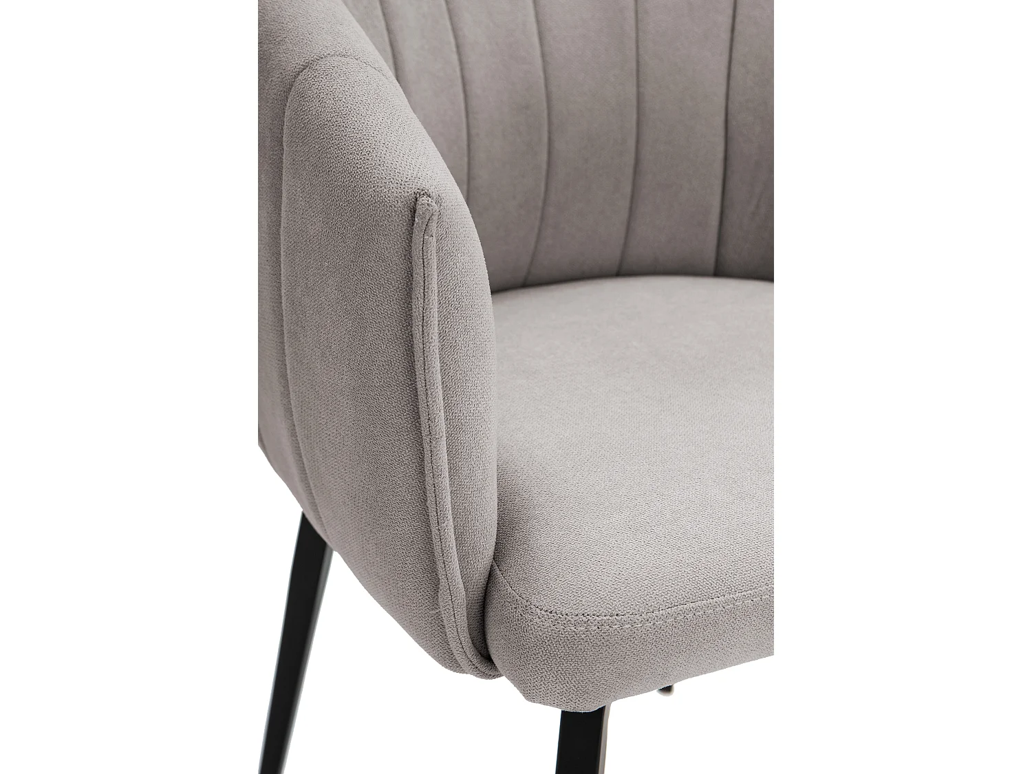 Fauteuil avec structure et pieds en métal 60x60 h81 cm