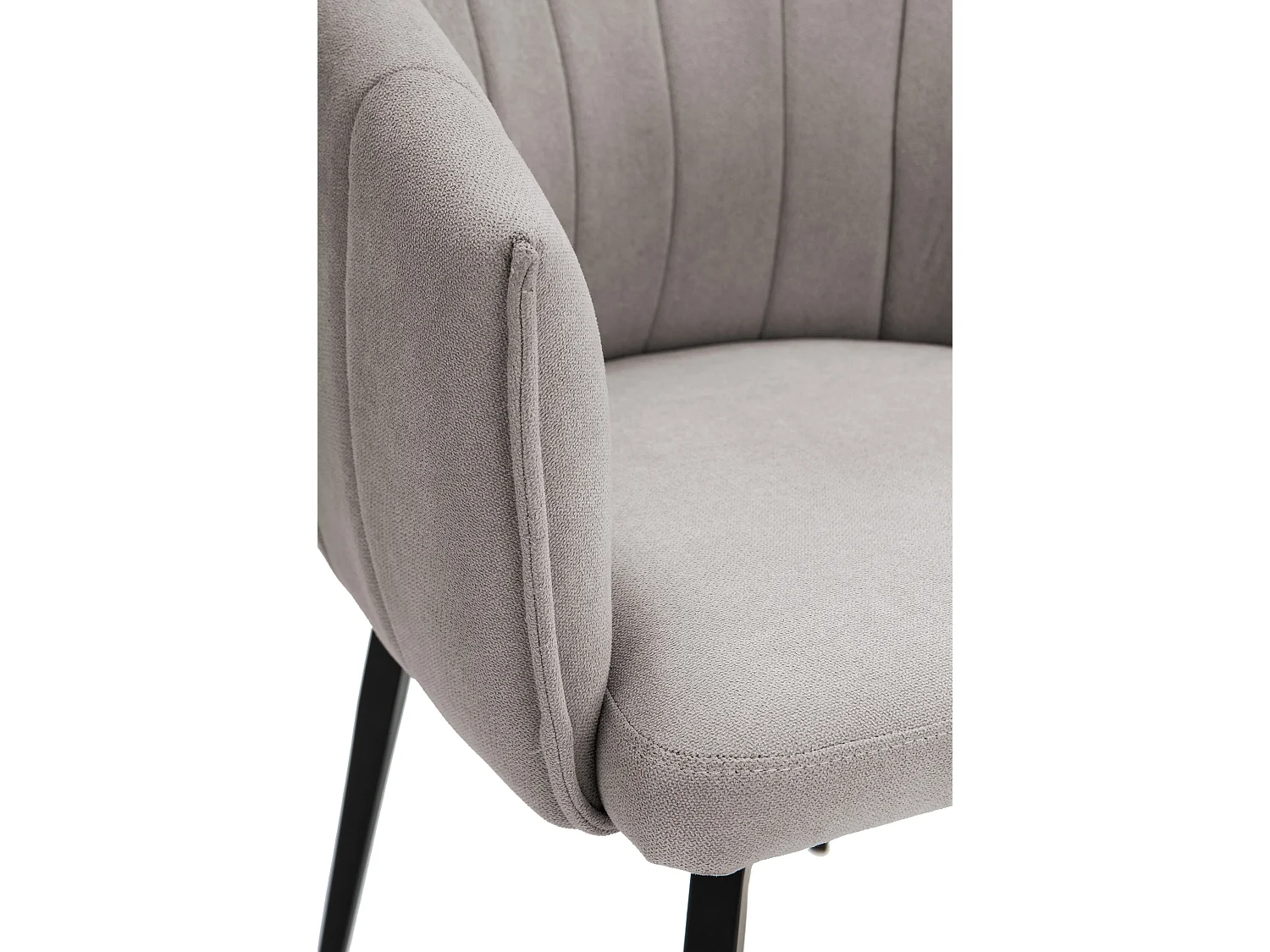 Fauteuil avec structure et pieds en métal 60x60 h81 cm