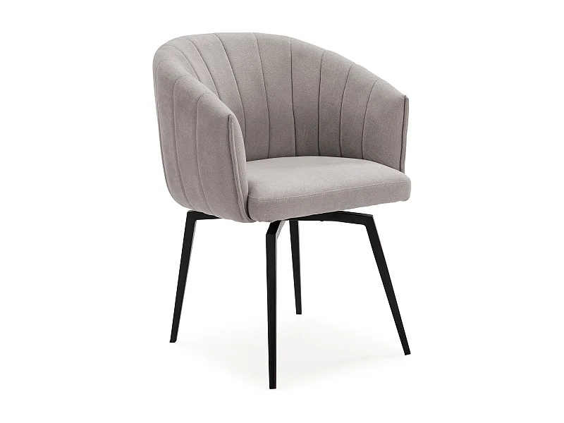 Fauteuil avec structure et pieds en métal 60x60 h81 cm