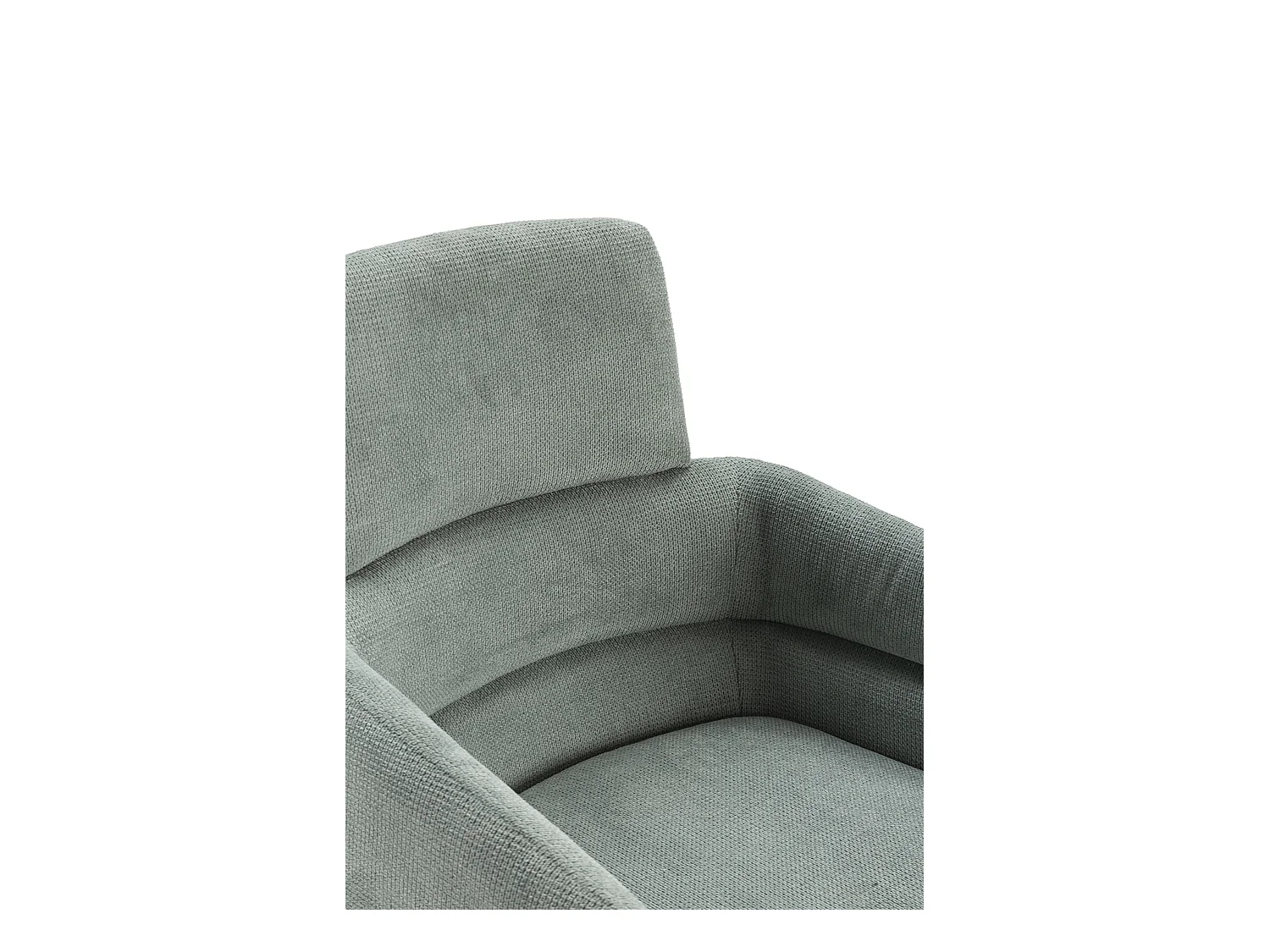 Lot de 2 fauteuils en velours côtelé pieds métal 57x65 h92 cm