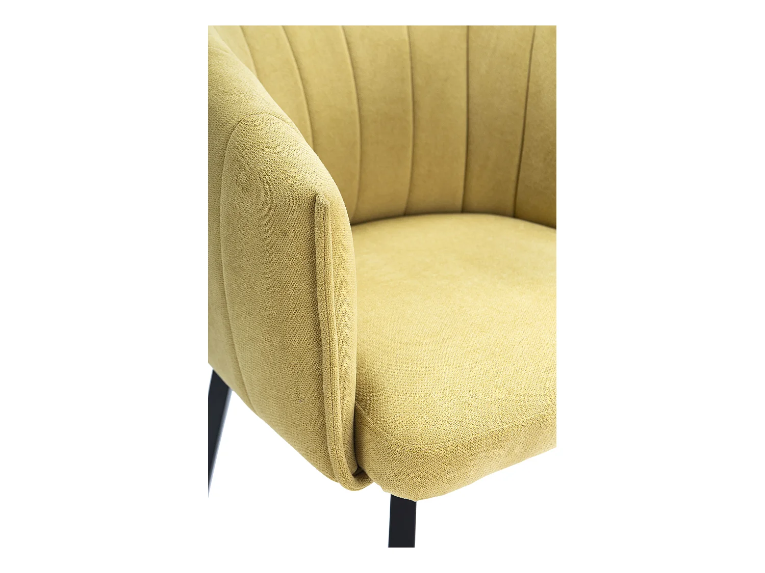 Fauteuil avec structure et pieds en métal 60x60 h81 cm