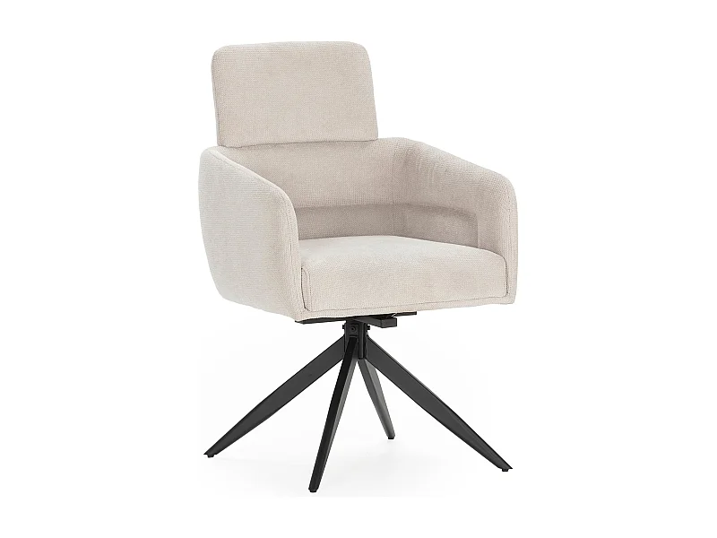 Lot de 2 fauteuils en velours côtelé pieds métal 57x65 h92 cm