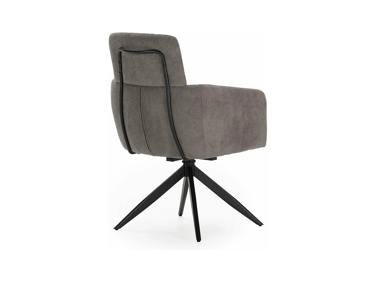 Kavel van 2 velours fauteuils met metalen poten 57x65 h92 cm