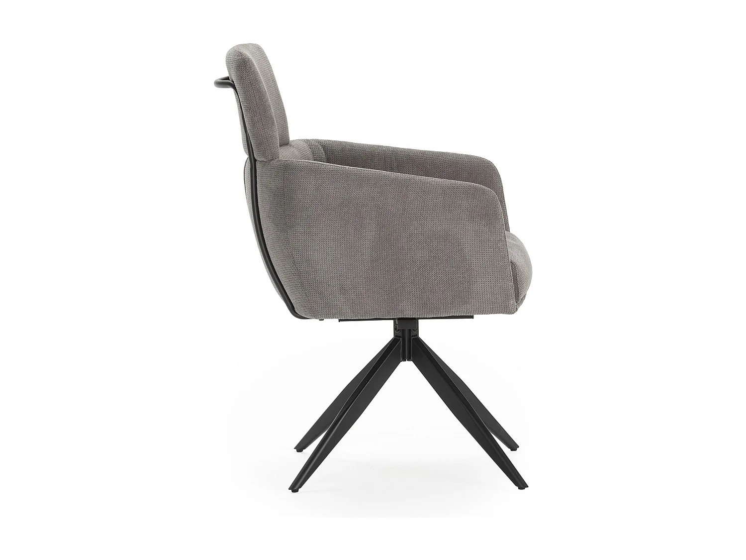 Kavel van 2 velours fauteuils met metalen poten 57x65 h92 cm