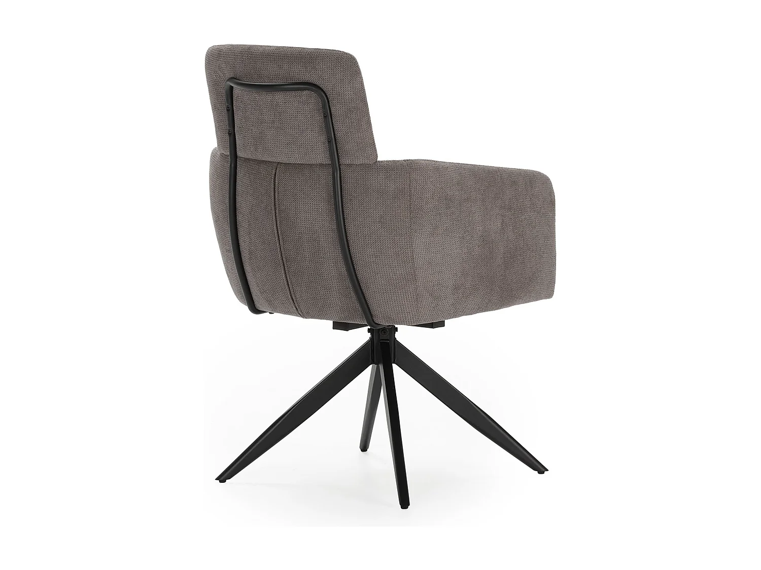 Kavel van 2 velours fauteuils met metalen poten 57x65 h92 cm
