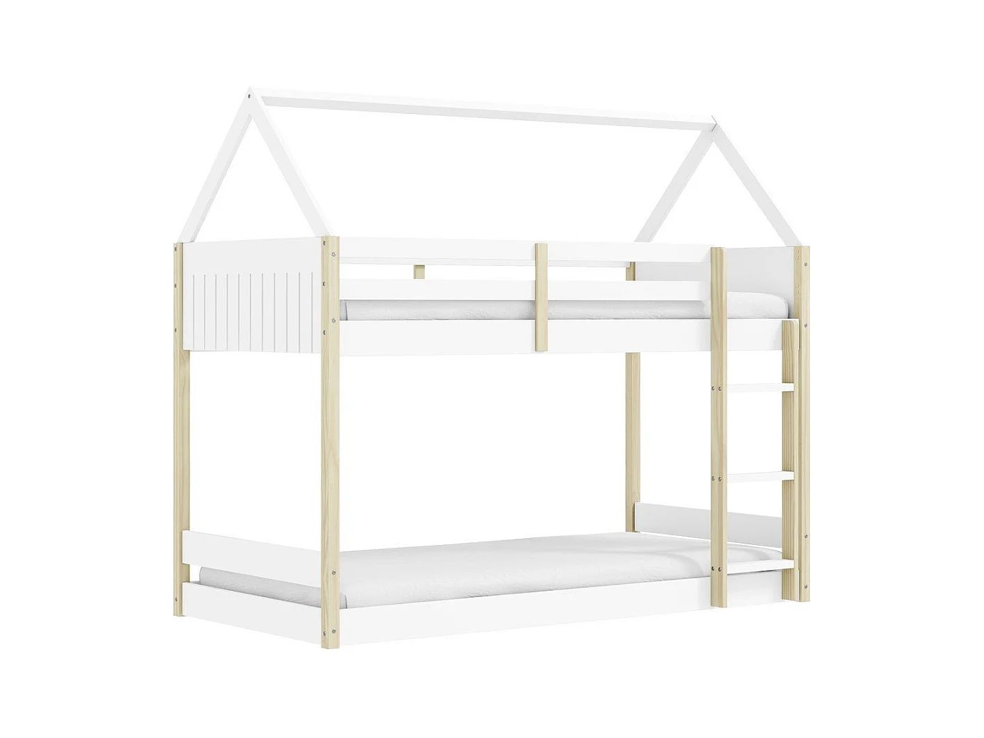 Lits superposés Montessori couchages 90x190 cm en forme de maison - OSCAR