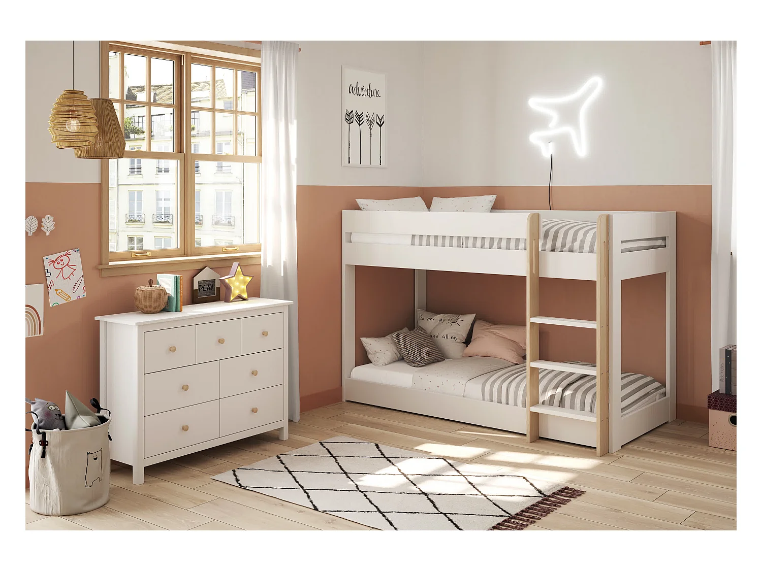 Letto a castello 197x131,5 cm