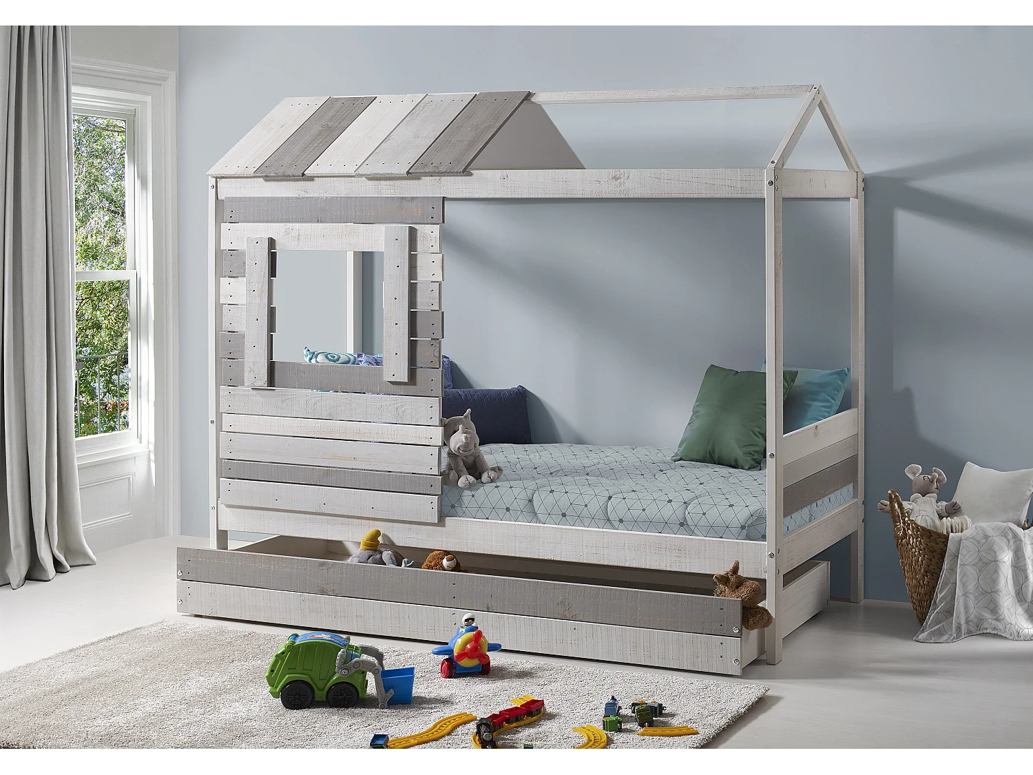 Cama estilo casa 200x181 cm