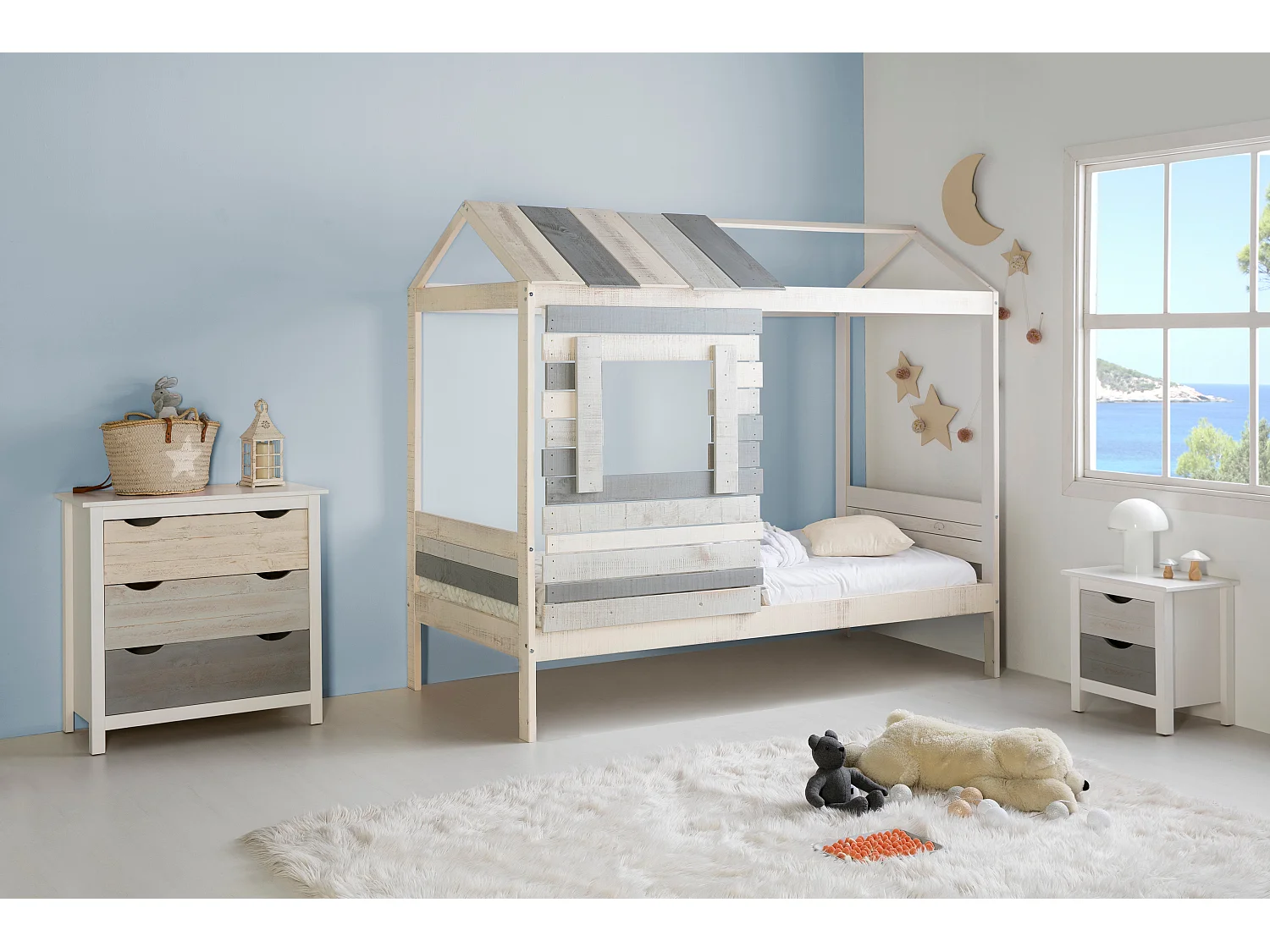Cama estilo casa 200x181 cm