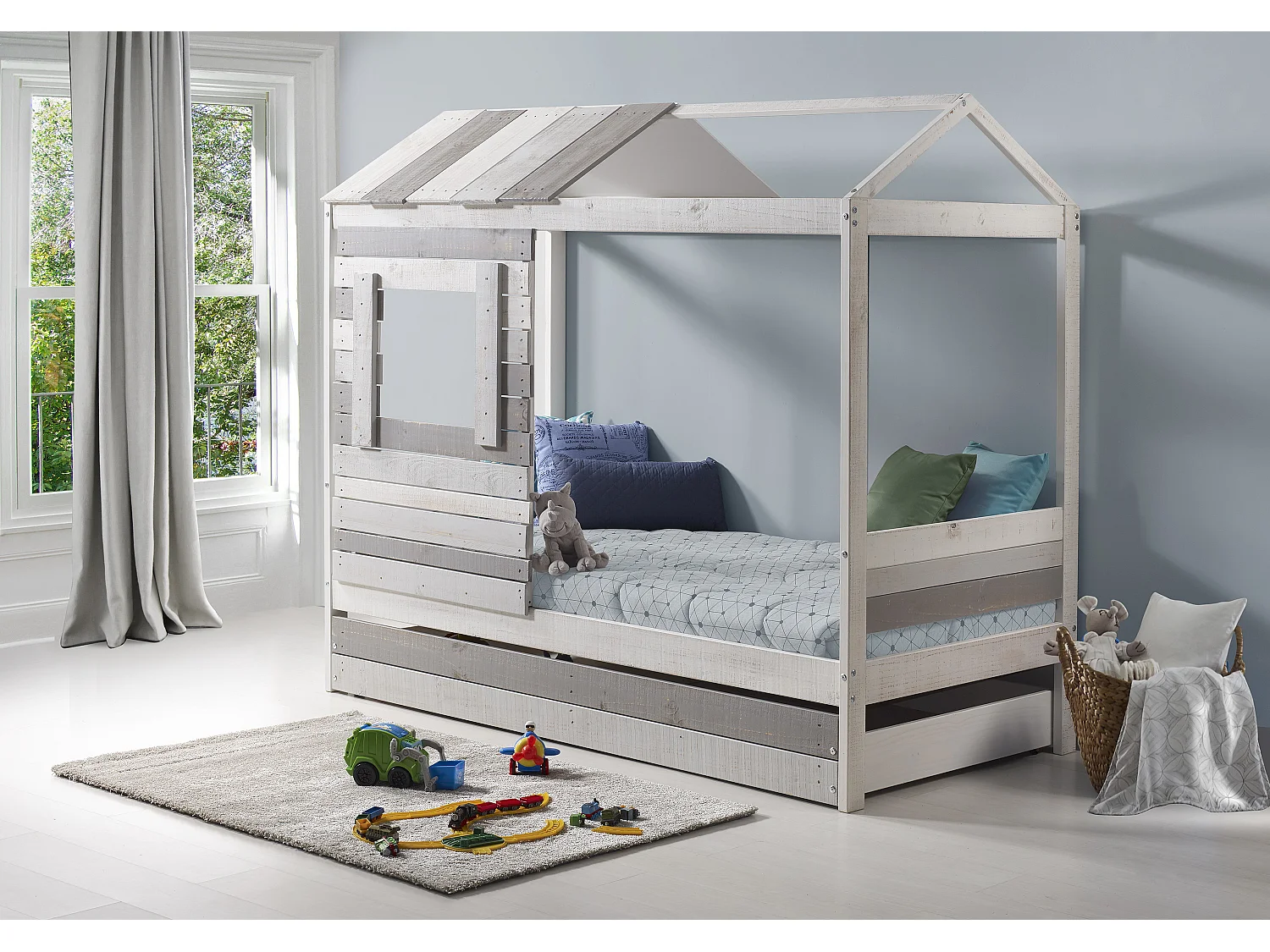 Cama estilo casa 200x181 cm