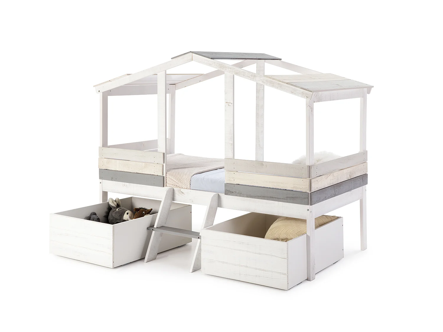 Cama estilo casa 206x165 cm