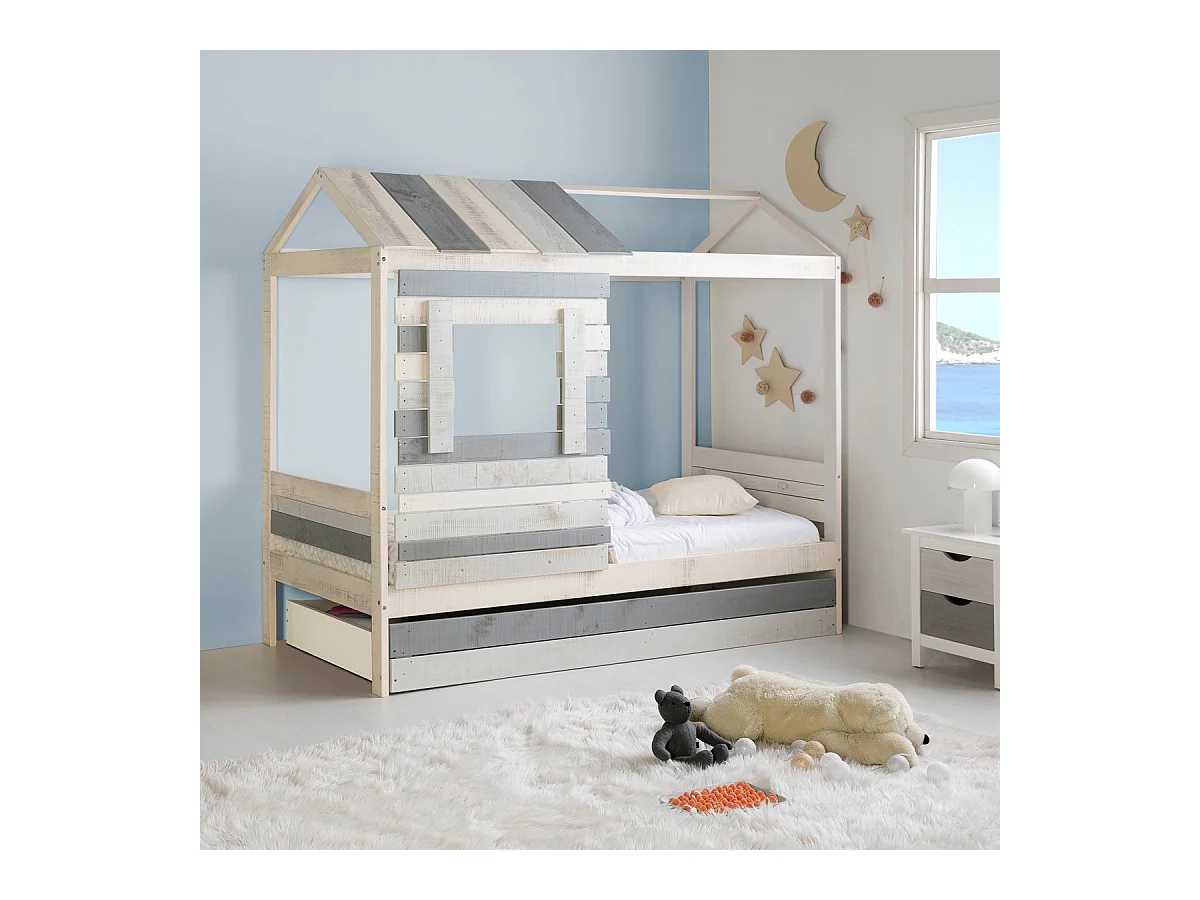 Lit style maison 200x181 cm