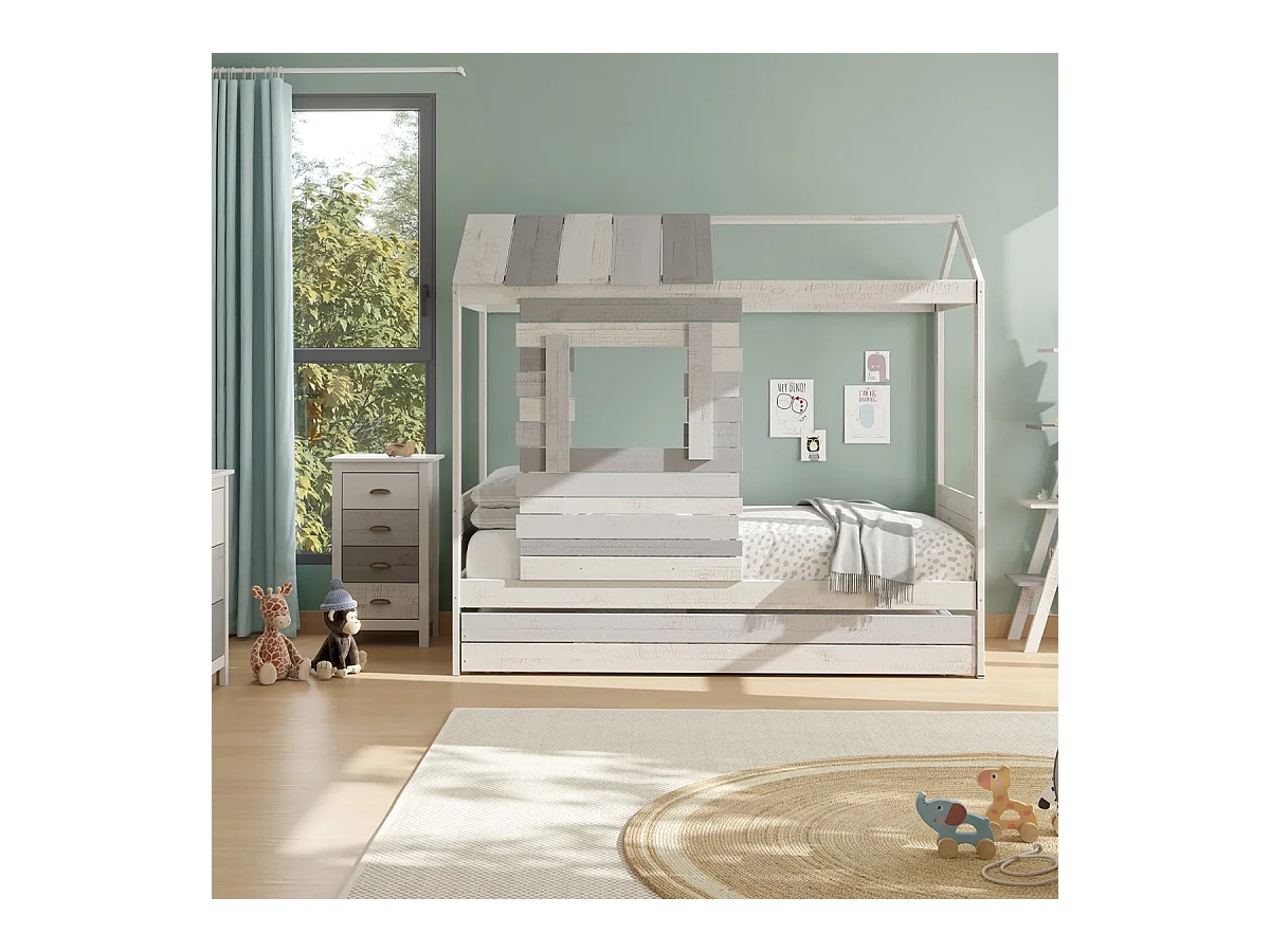 Lit style maison 200x181 cm