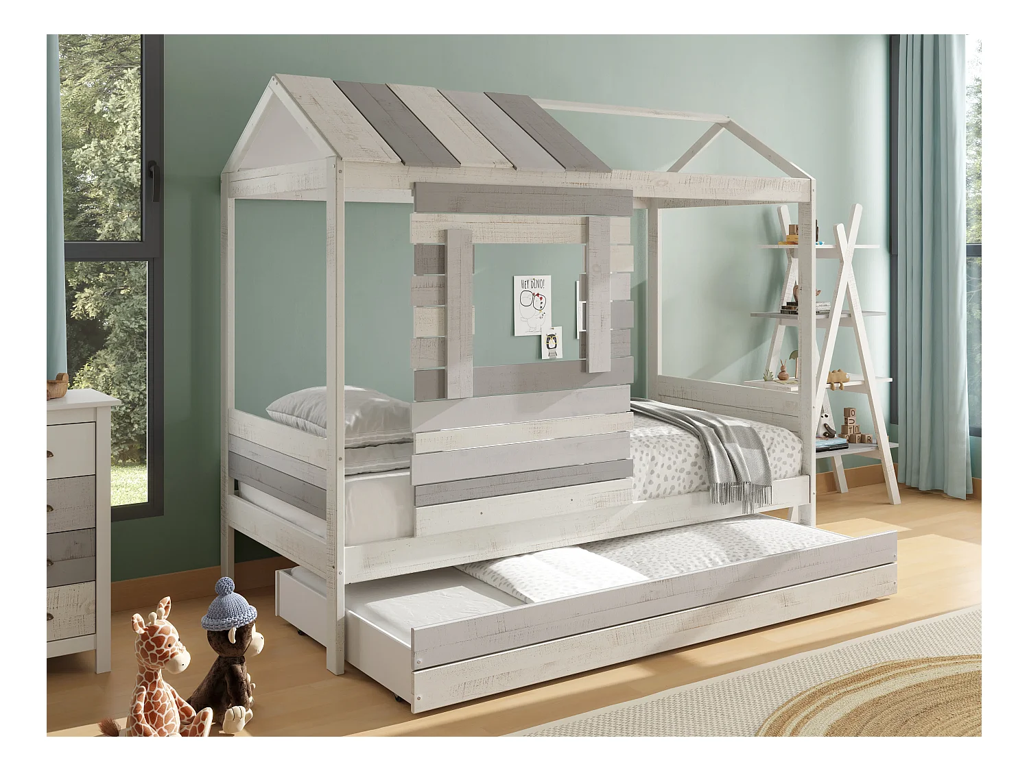 Lit style maison 200x181 cm