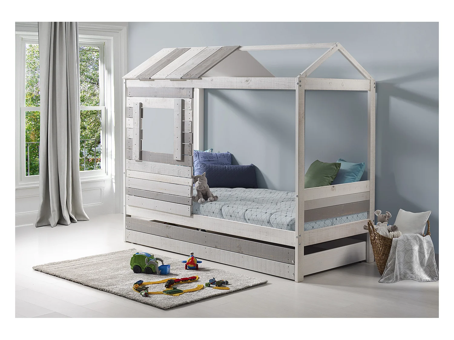 Lit style maison 200x181 cm