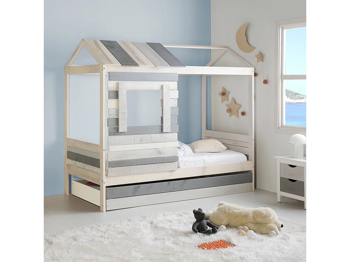 Letto a stile casetta 200x181 cm