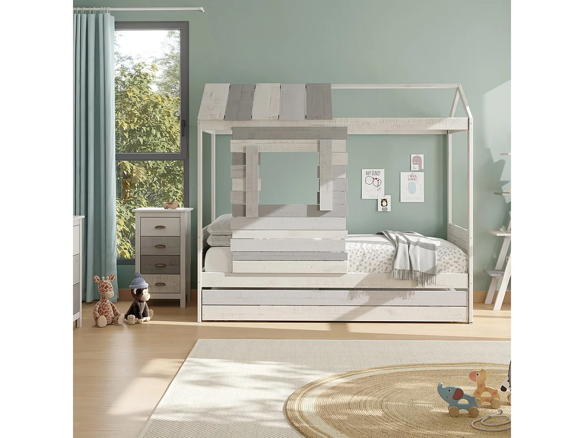 Letto a stile casetta 200x181 cm