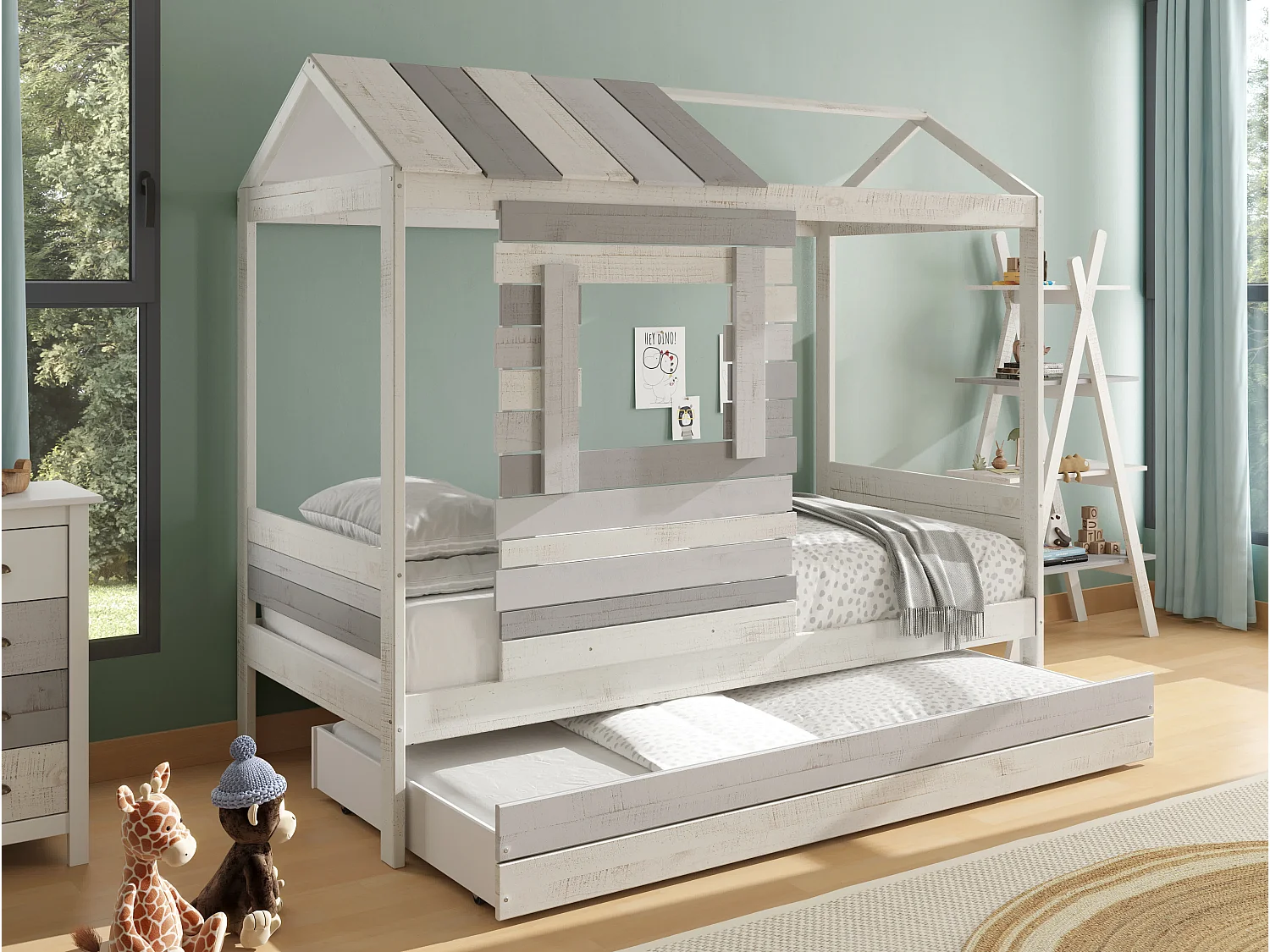 Letto a stile casetta 200x181 cm