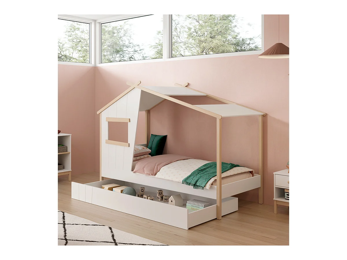 Cama estilo casa 215x158 cm