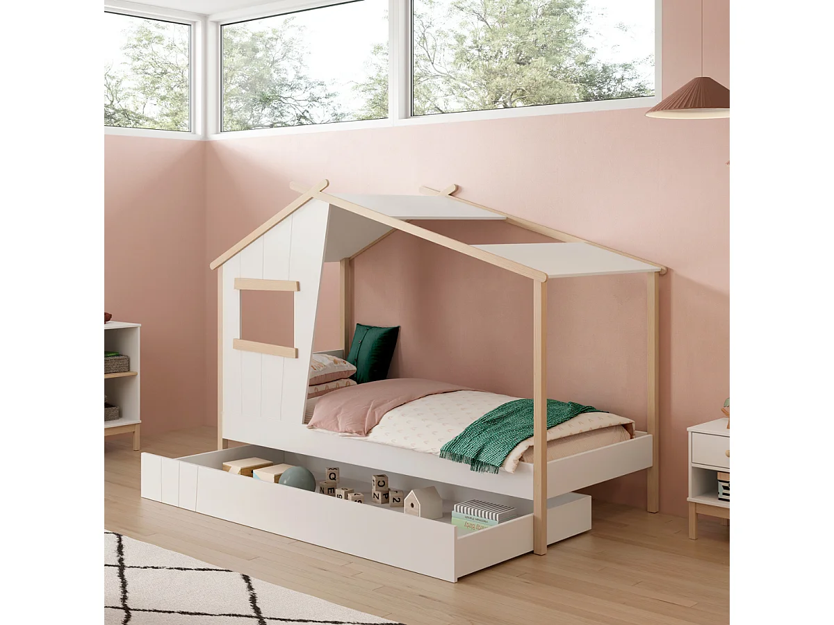 Cama estilo casa 215x158 cm