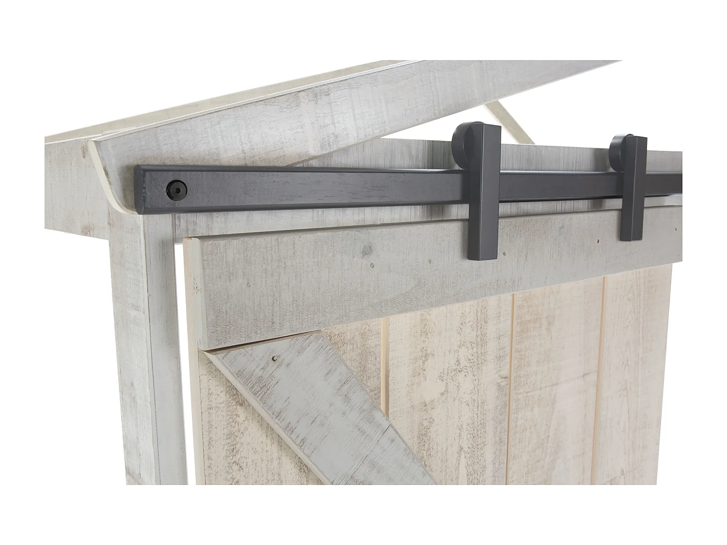 Letto a stile casetta grigio 208x183 cm