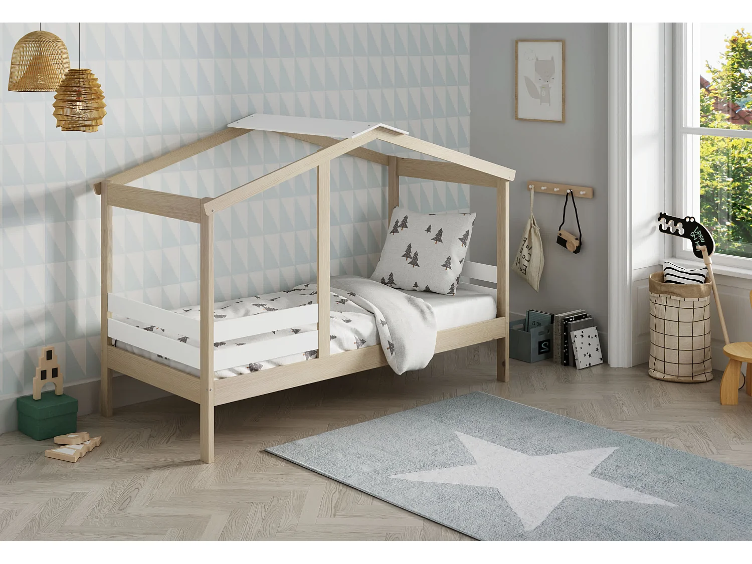 Verlichte stijl maison 205x147 cm