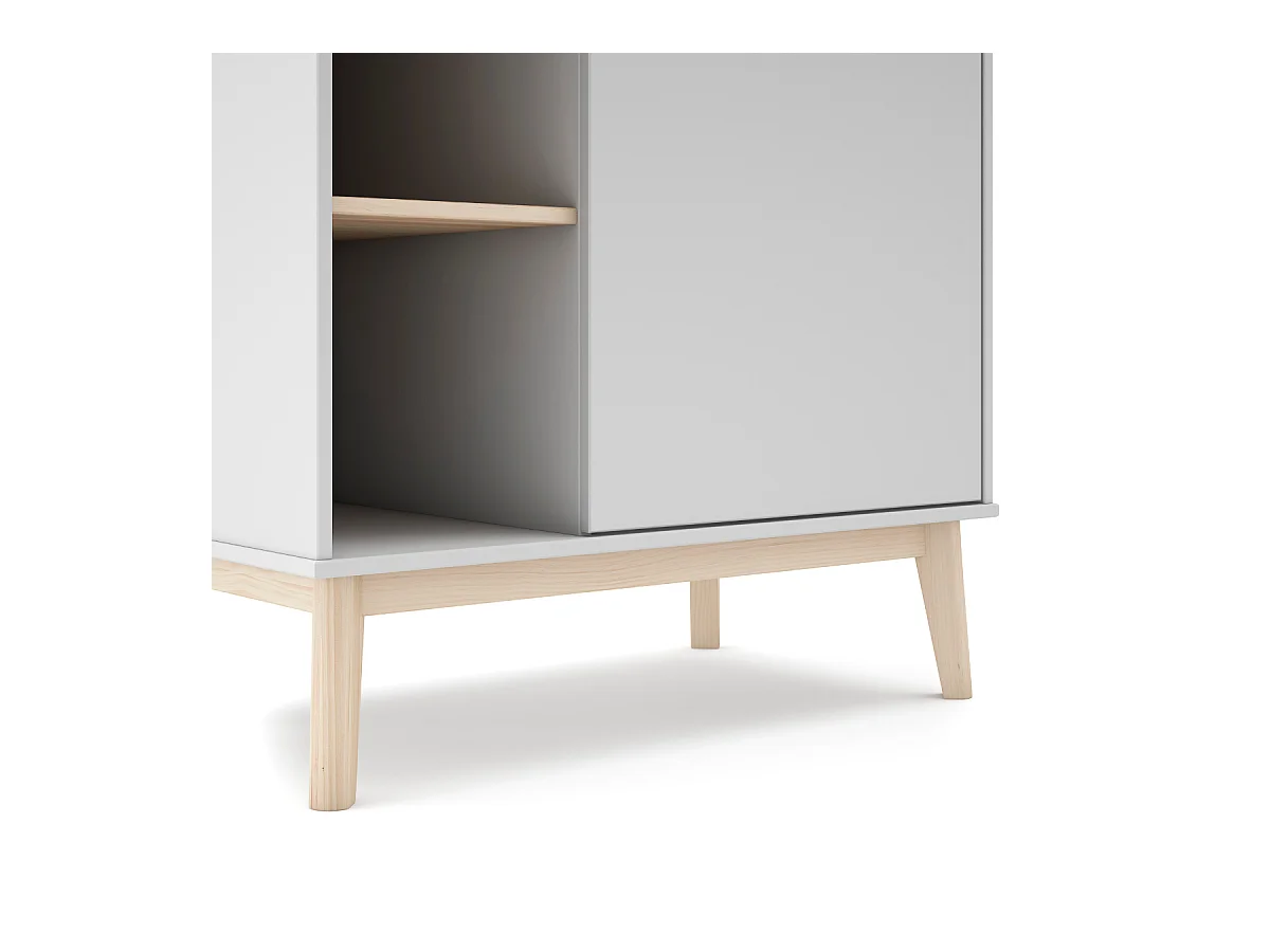 Armário com 1 porta e 4 prateleiras 90x181 cm