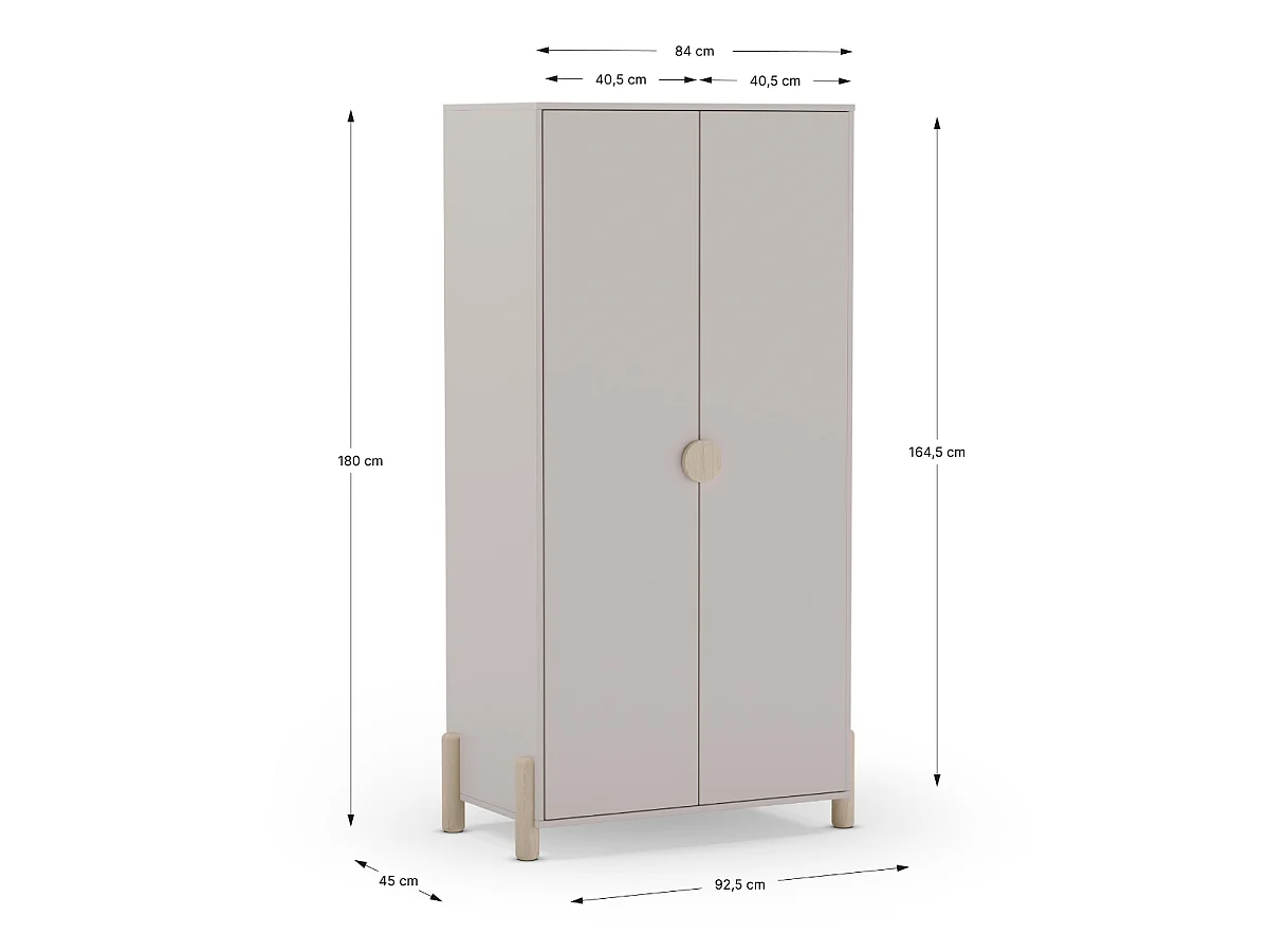 Armadio a 2 ante 92x180 cm