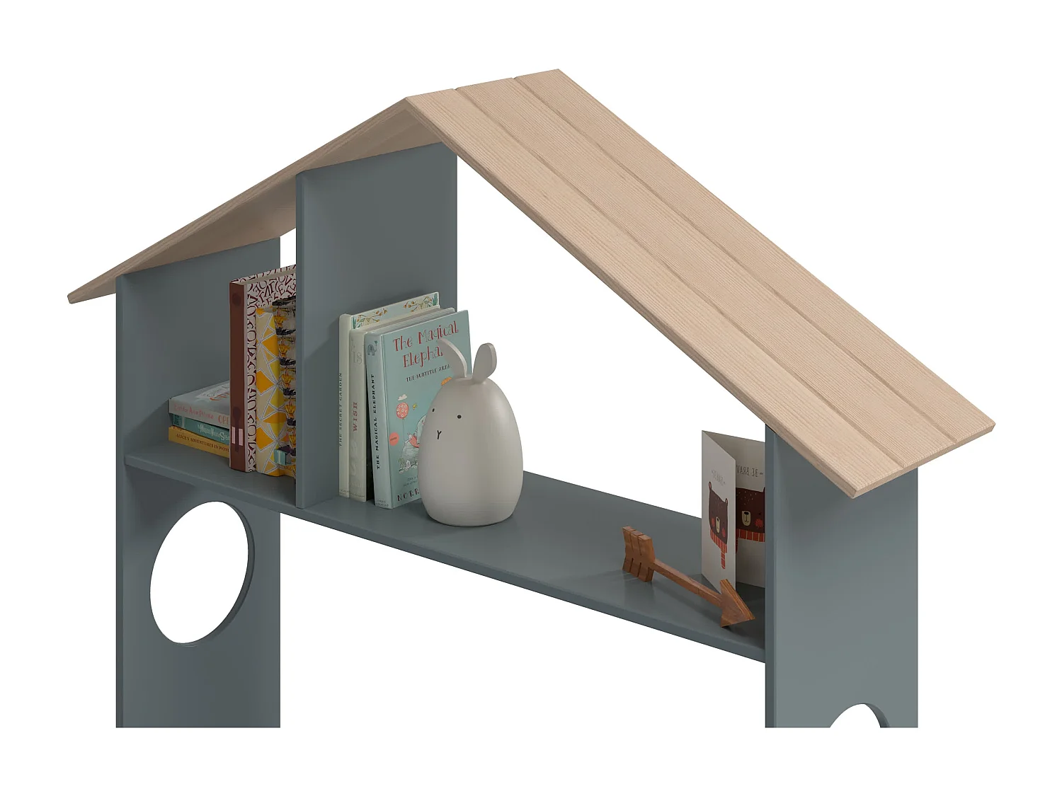 Eenvoudig verlicht met etagère en assortimentsinhoud 216,5x153 cm