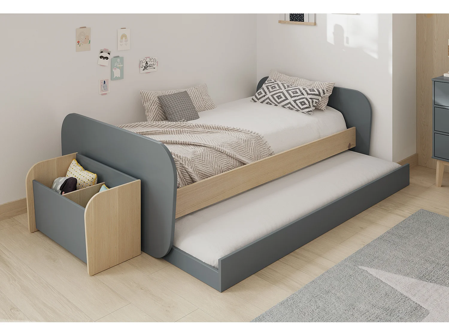 Verlichte pont gigogne dubbel 205x103 cm