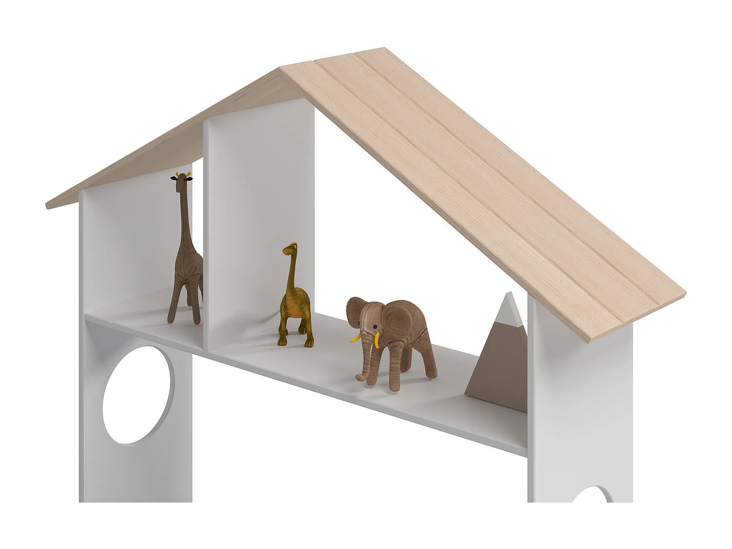 Lit simple avec étagère et coffre de rangement 216,5x153 cm