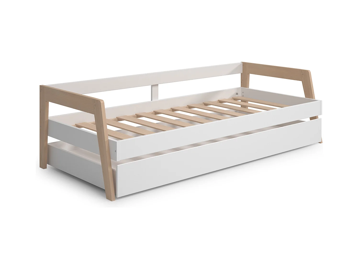 Doppio letto a ponte estraibile 208x96 cm