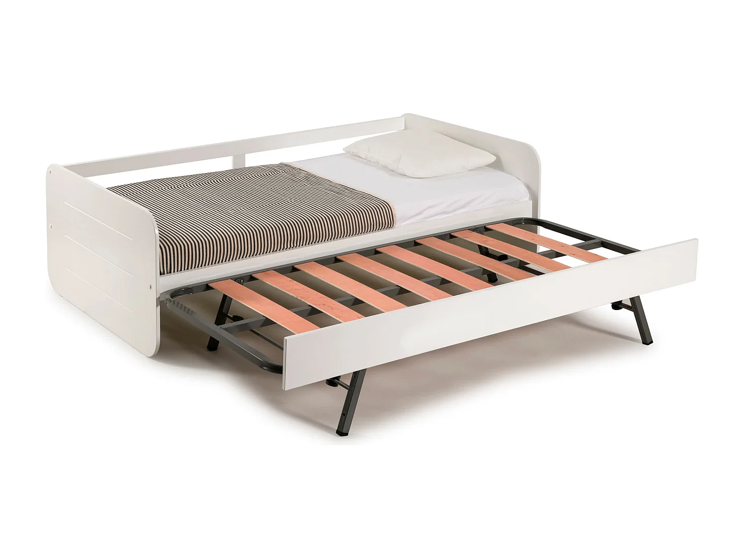 Cama puente doble extraíble 195x105 cm