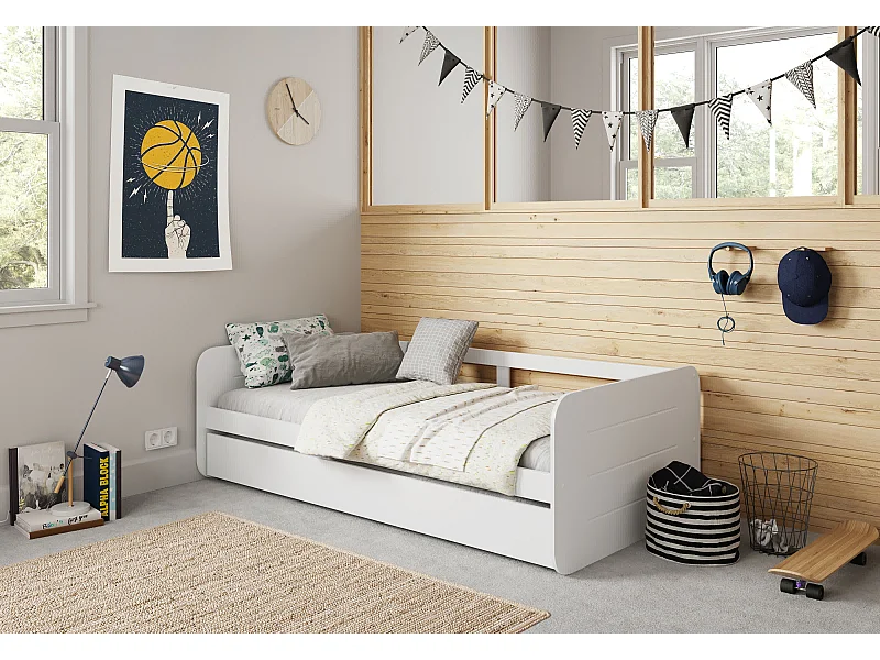 Cama puente doble extraíble 195x105 cm