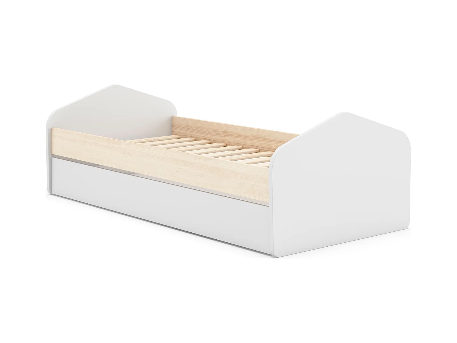 Letto singolo con cassettone estraibile 205x100 cm