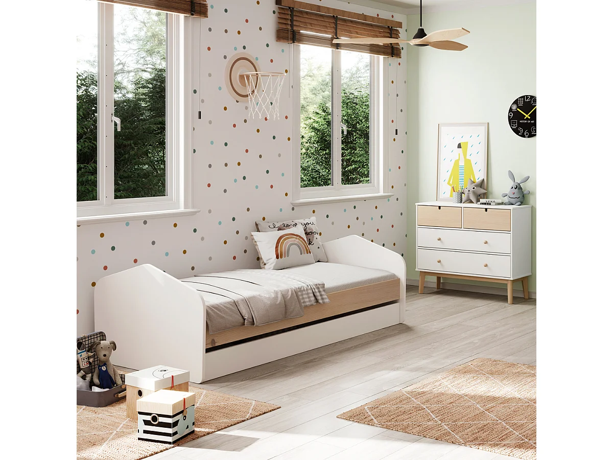 Individueel bed met extra vak 205x100 cm