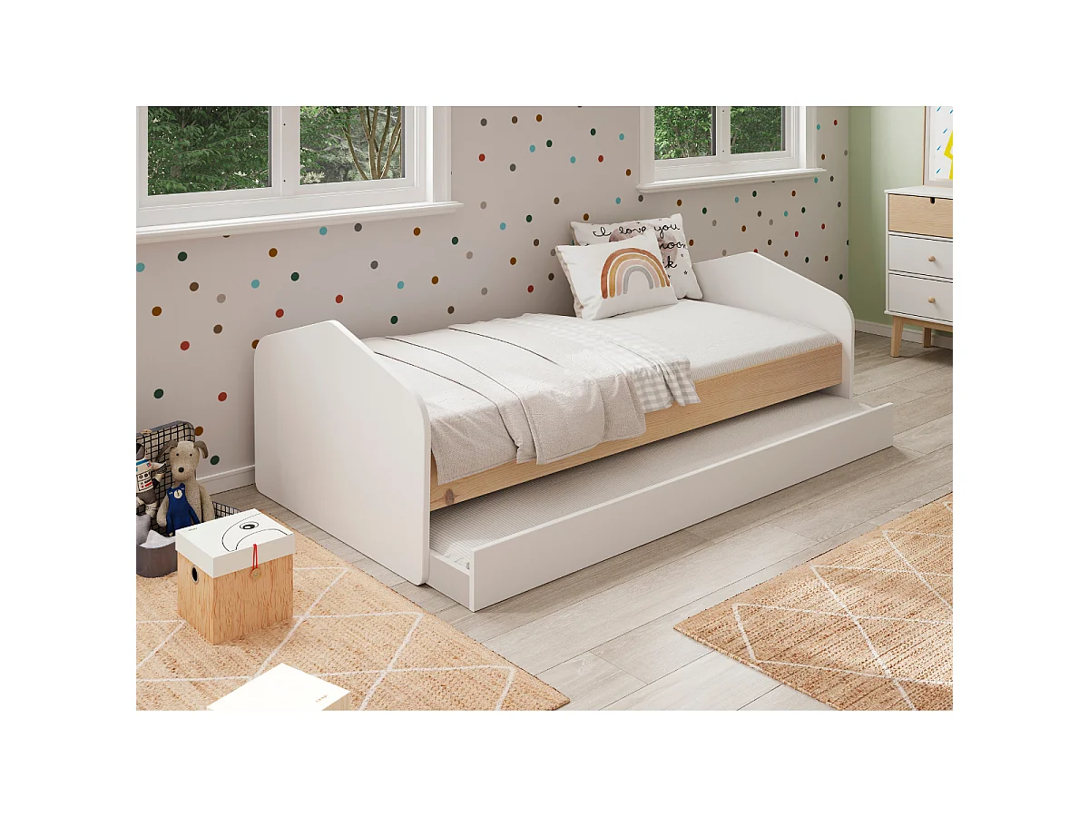 Individueel bed met extra vak 205x100 cm