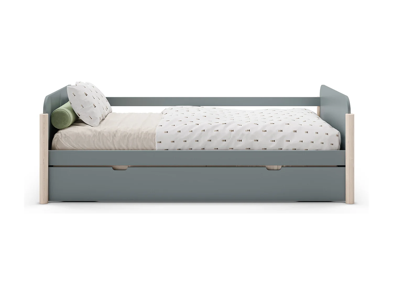 Lit pont gigogne double 203x108 cm