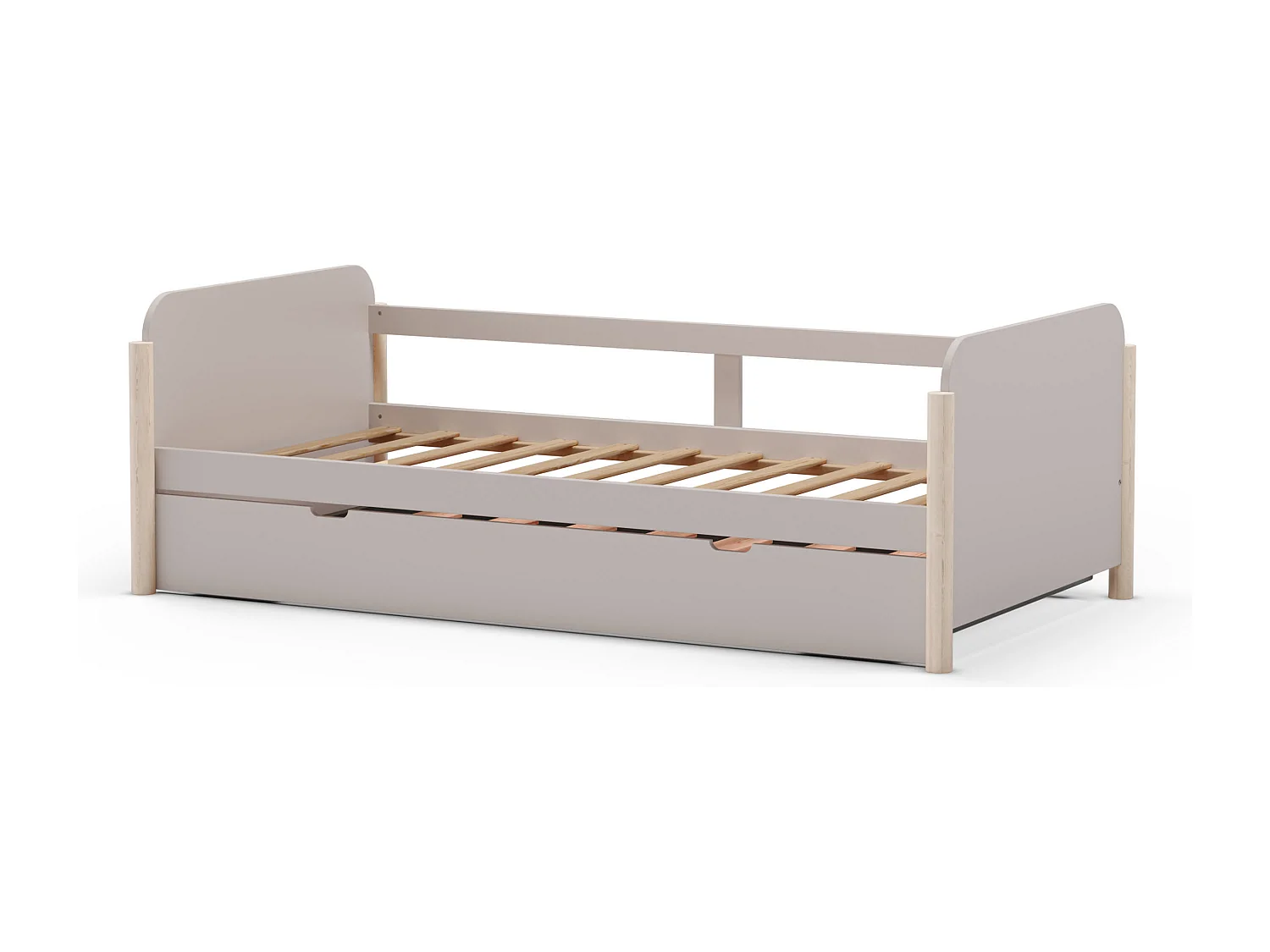 Lit pont gigogne double 203x108 cm