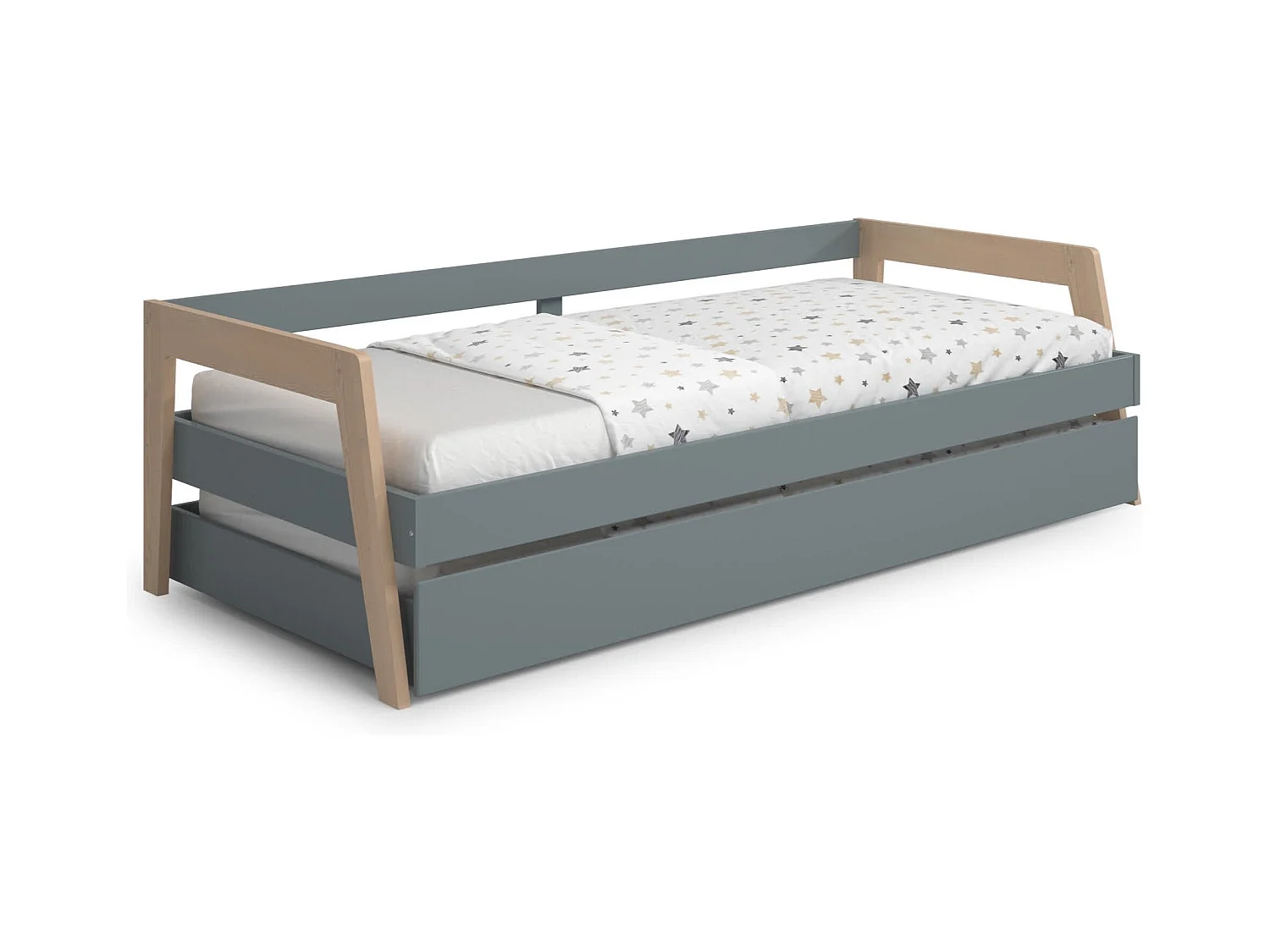 Doppio letto a ponte estraibile 208x96 cm