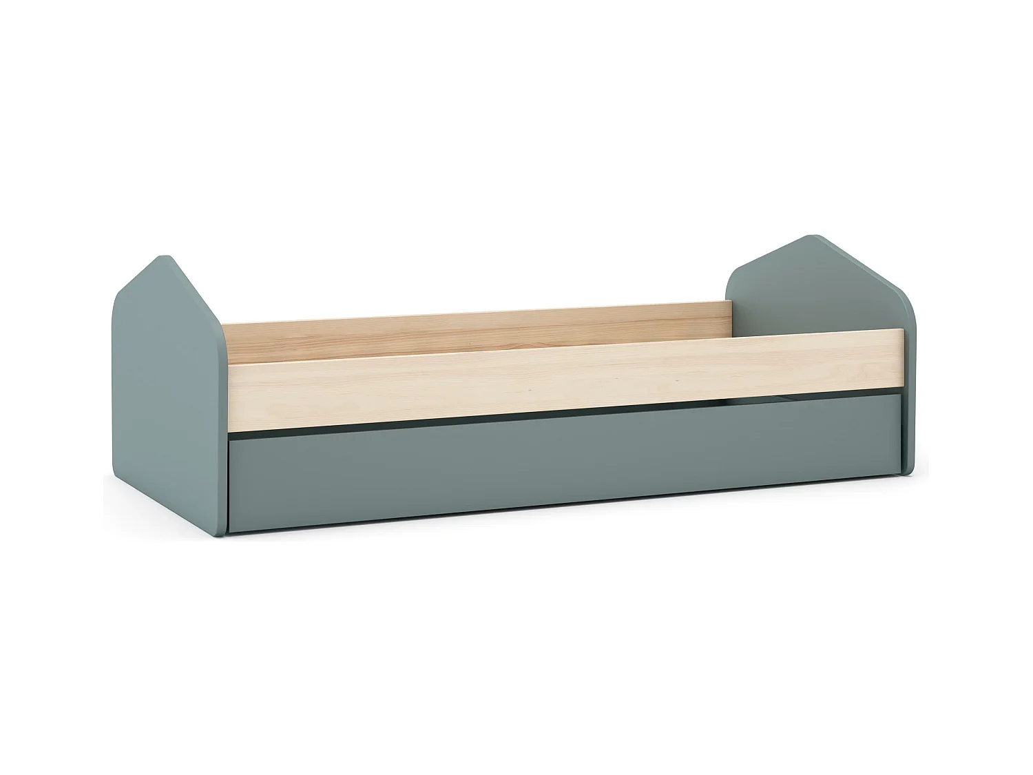 Letto singolo con cassettone estraibile 205x100 cm