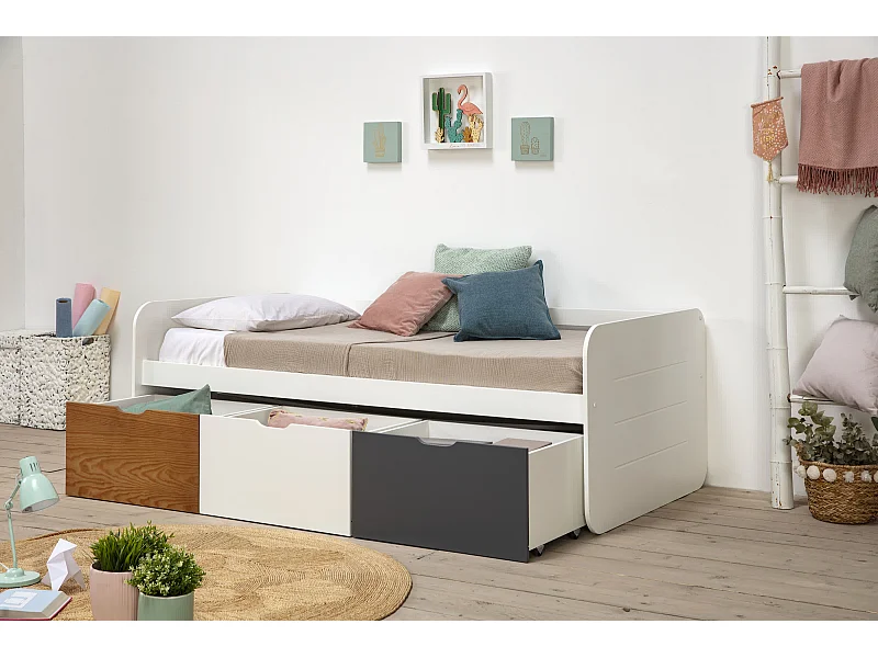 Verlicht wit met 3 assortiment planken 195x105 cm