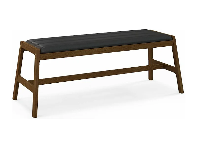 Zitbank, eetkamerbank, gestoffeerde bank, rubberhouten frame, entree bank om schoenen te wisselen, houten bank voor woonkamer, slaapkamer, eetkamerVH33703